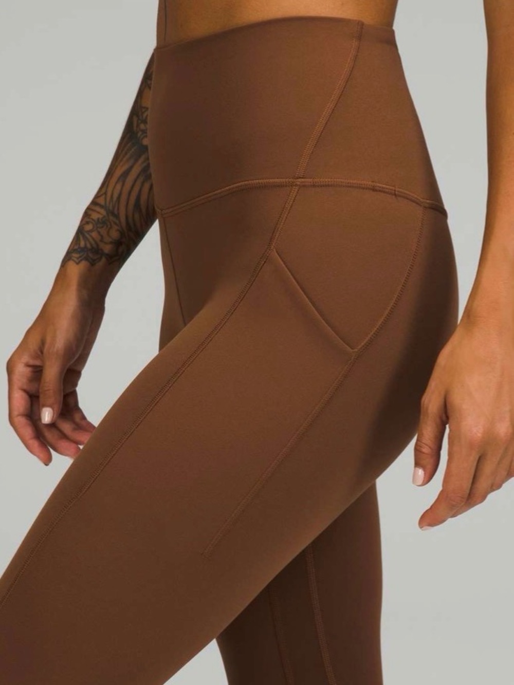 🌺LULULEMON High-Rise align Leggings🌺salted brown 25” with pockets 🌺